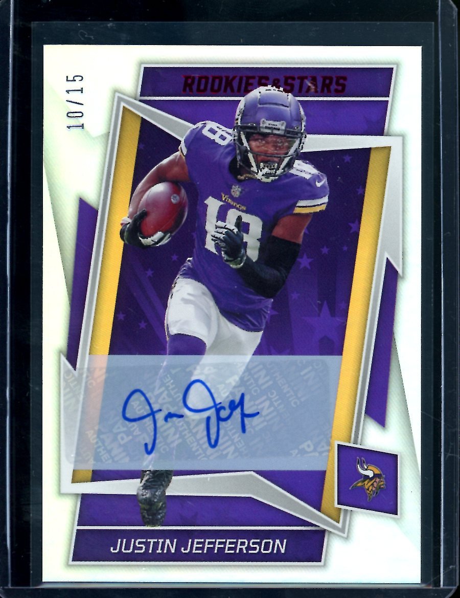 2022 Panini Rookies & Stars Justin Jefferson Auto /15 Vikings