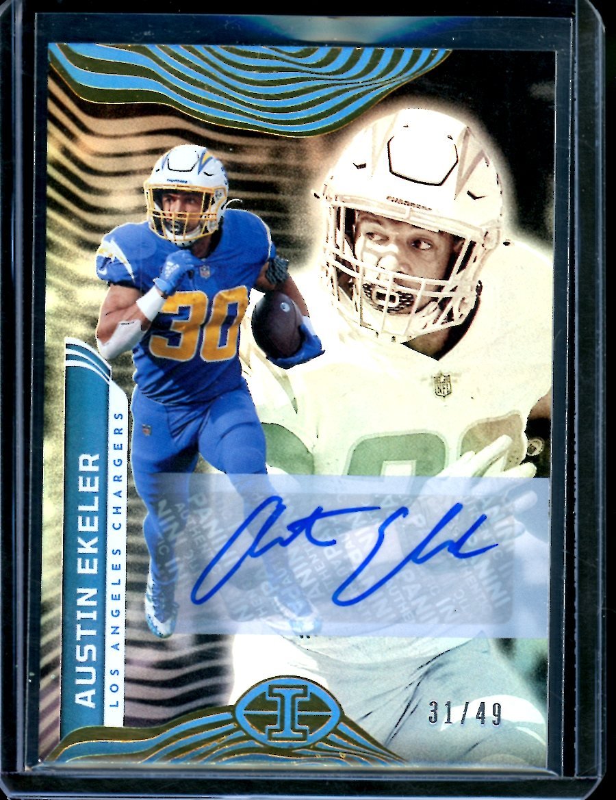 2022 Panini Illusions Austin Ekeler Auto /49 Chargers