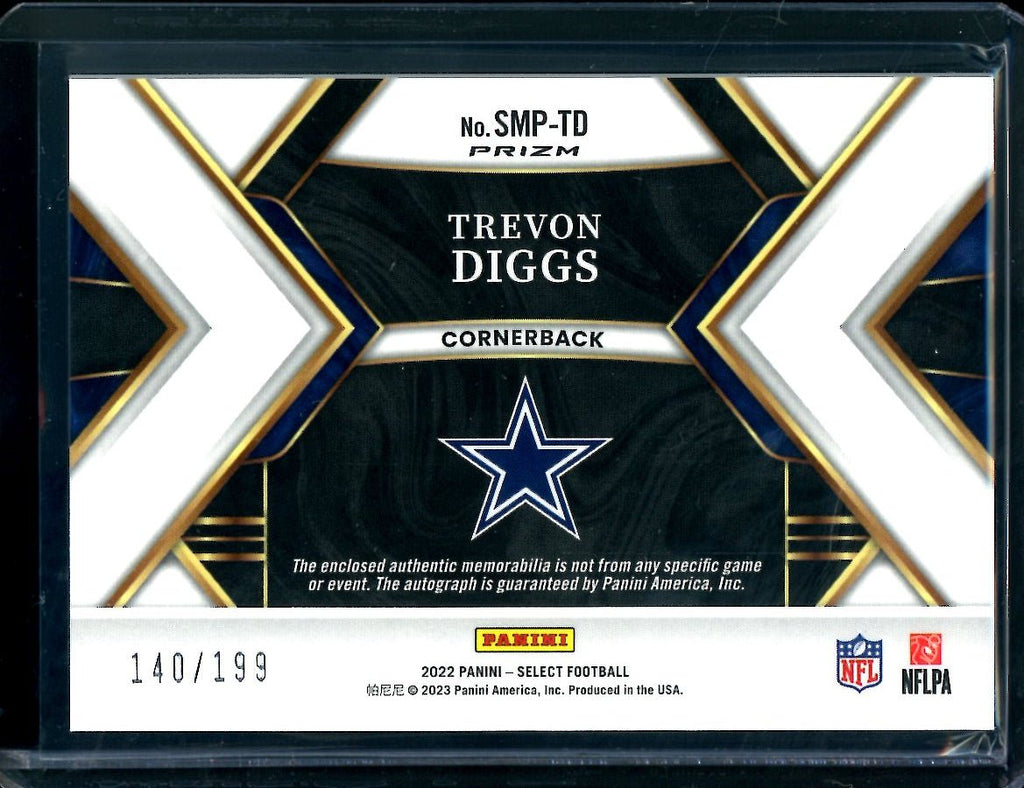 2022 Panini Select Trevon Diggs Patch Auto /199 Cowboys