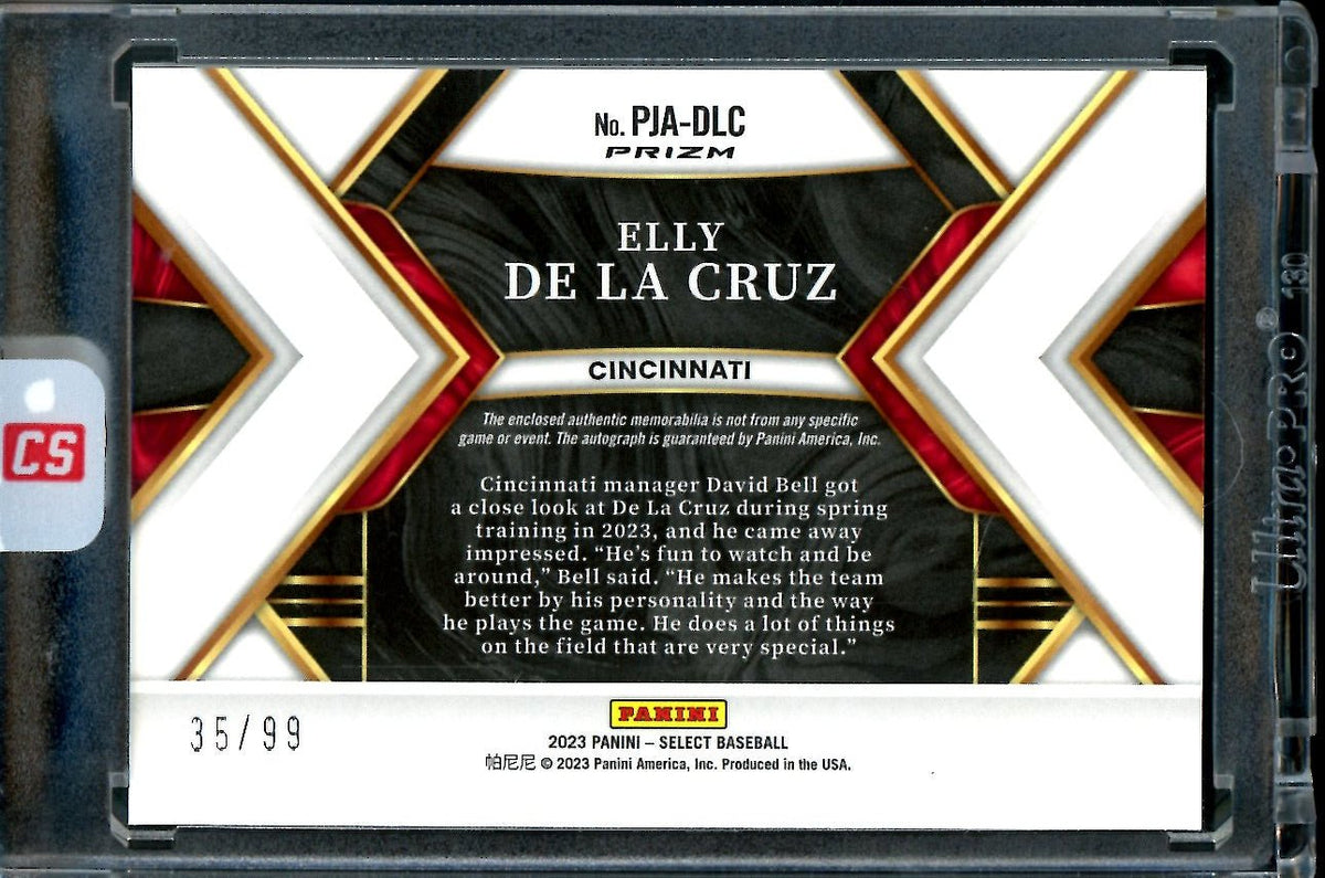 2023 Panini Select Elly De La Cruz Rookie RPA Silver /99 Reds
