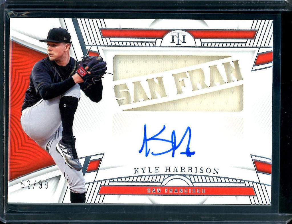 2023 Panini National Treasures Kyle Harrison "San Fran" Patch Auto /99 Giants