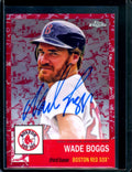 2022 Topps Chrome Platinum Anniversary Wade Boggs Auto Red /5 Red Sox