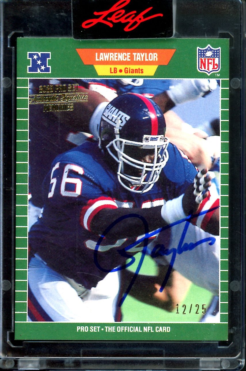 2023 Leaf Pro Set Metal Lawrence Taylor Buyback Auto /25 Giants