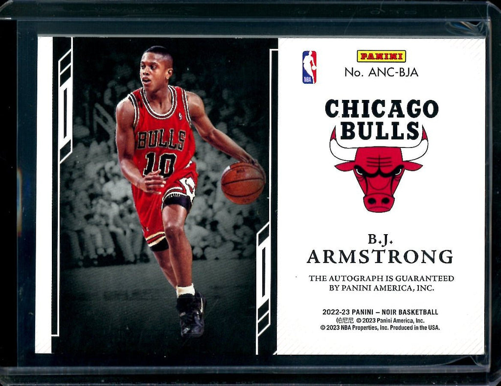 2022/23 Panini Noir B.J. Armstrong Auto /99 Bulls