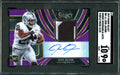 2019 Panini Select Josh Jacobs Rookie RPA Purple /25 SGC 9 Raiders