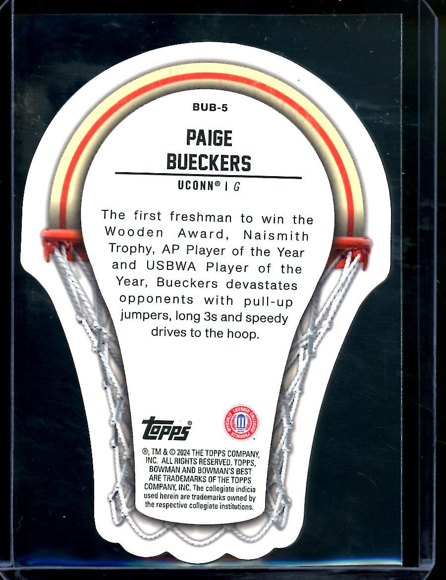 2023 Bowman University Best Paige Bueckers Buckets Die-Cut /50 UCONN