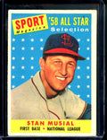 1958 Topps Stan Musial All Star Selections #476 Cardinals