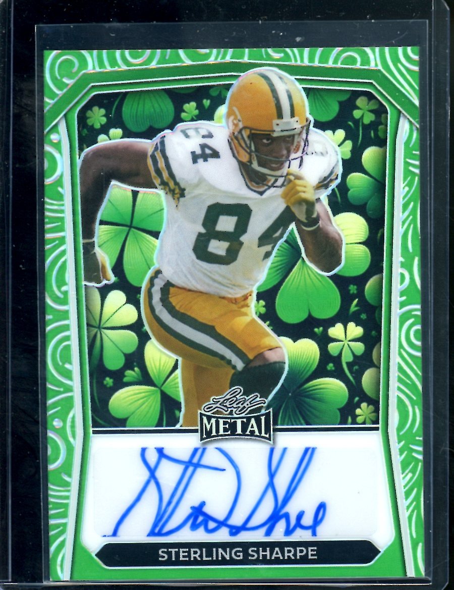 2024 Leaf St. Patrick's Day Sterling Sharpe Auto /2 Packers