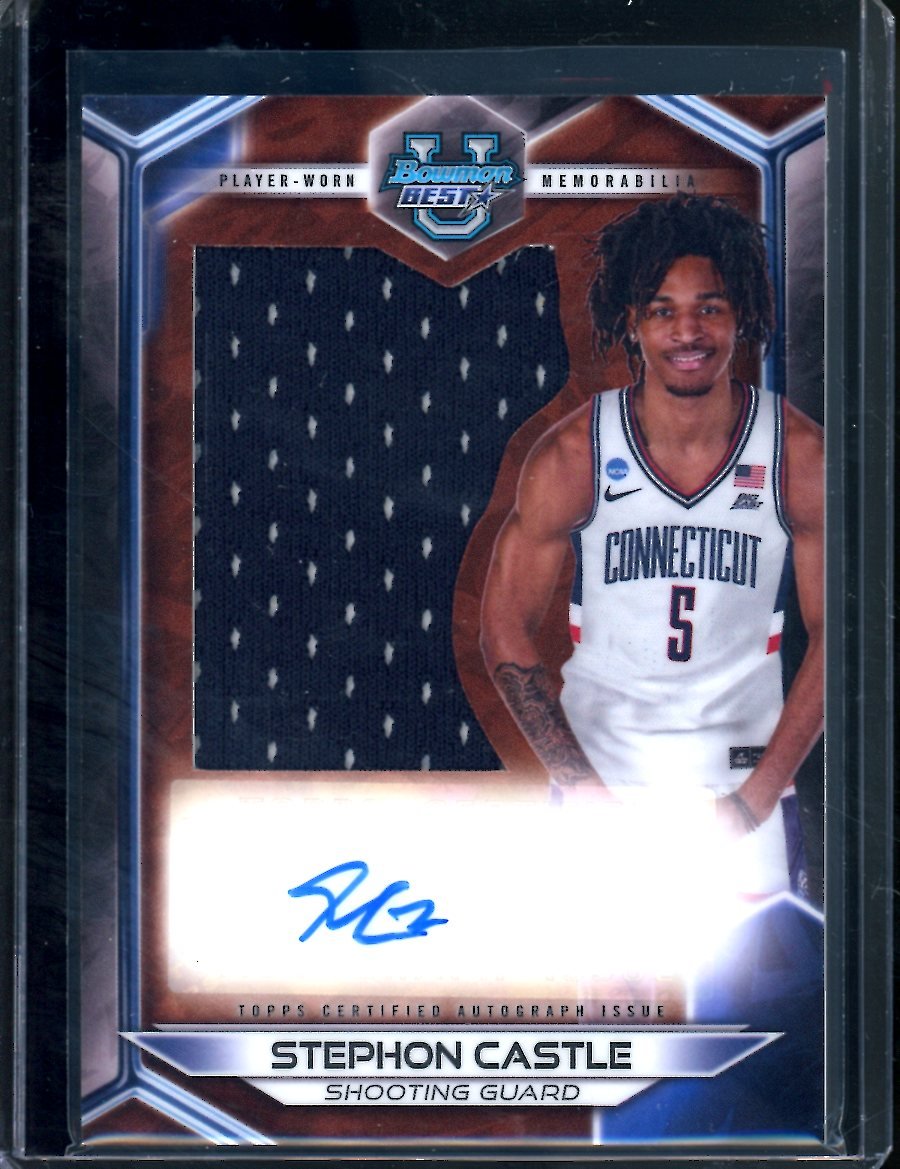 2024 Bowman University Best Stephon Castle Patch Auto Uconn