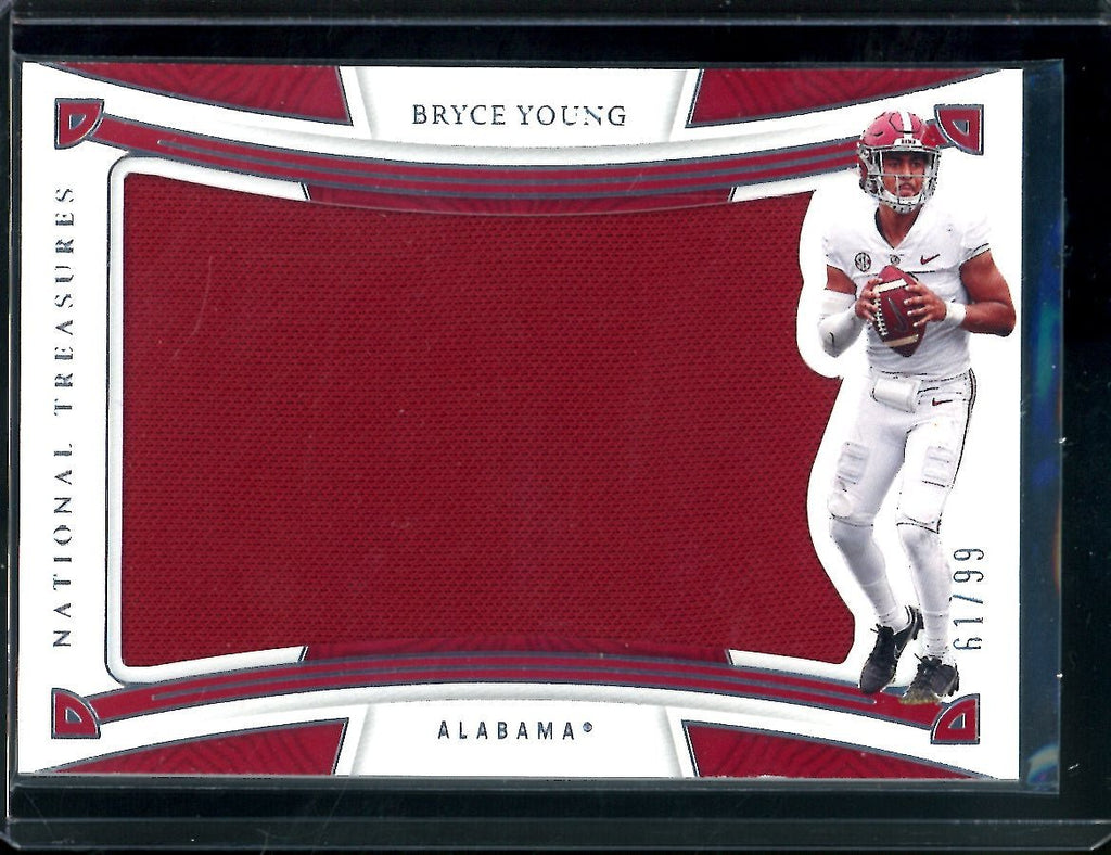 2023 Panini National Treasures Collegiate Bryce Young Rookie Jumbo Patch /99 Alabama