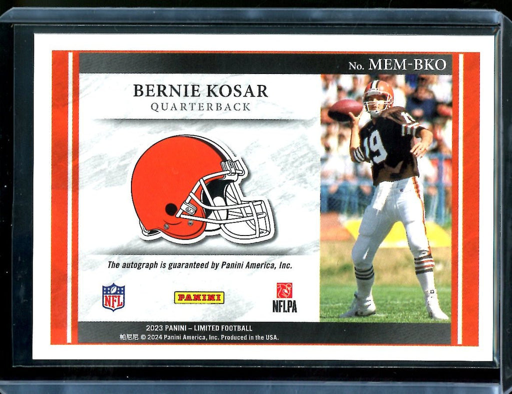 2023 Panini Limited Bernie Kosar Limited Membership Auto /99 Browns