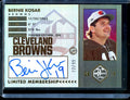 2023 Panini Limited Bernie Kosar Limited Membership Auto /99 Browns