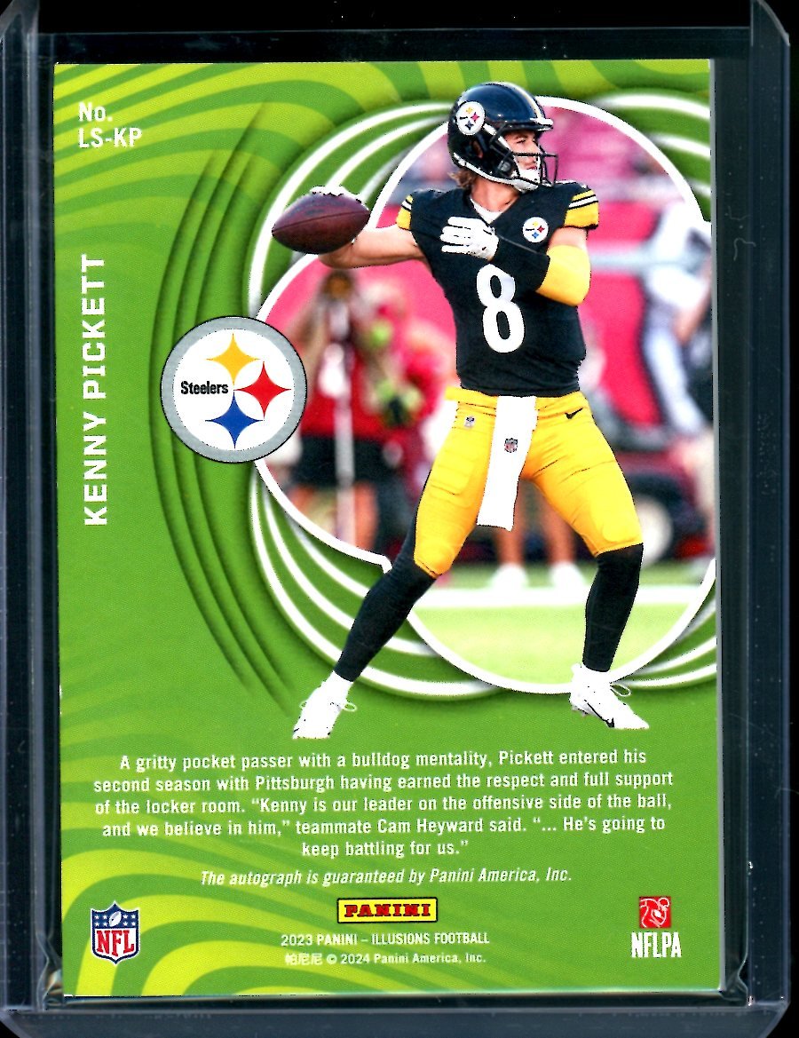 2023 Panini Illusions Kenny Pickett Limelight Auto /25 Steelers