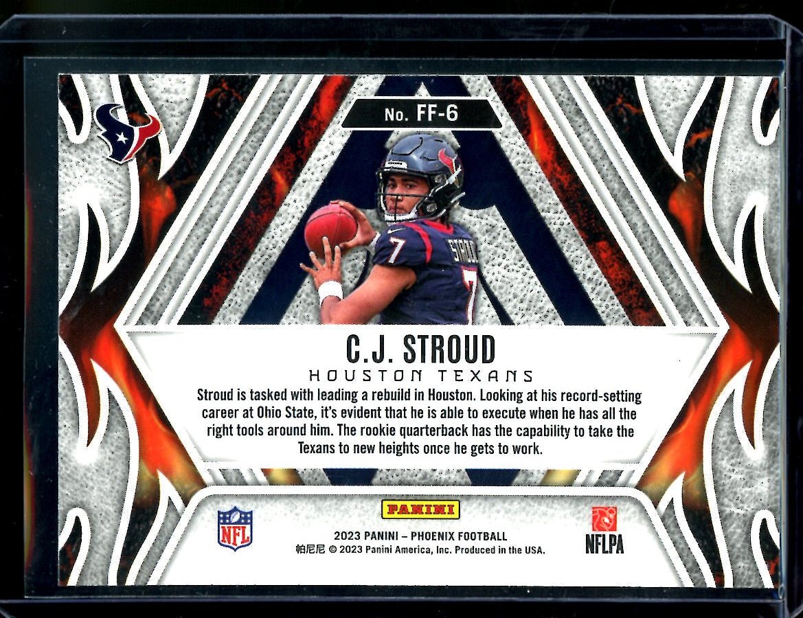 2023 Panini Phoenix C.J. Stroud Rookie Fire Forged Texans