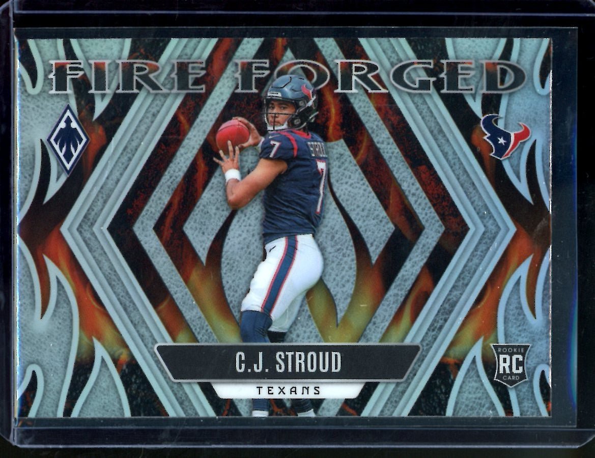2023 Panini Phoenix C.J. Stroud Rookie Fire Forged Texans
