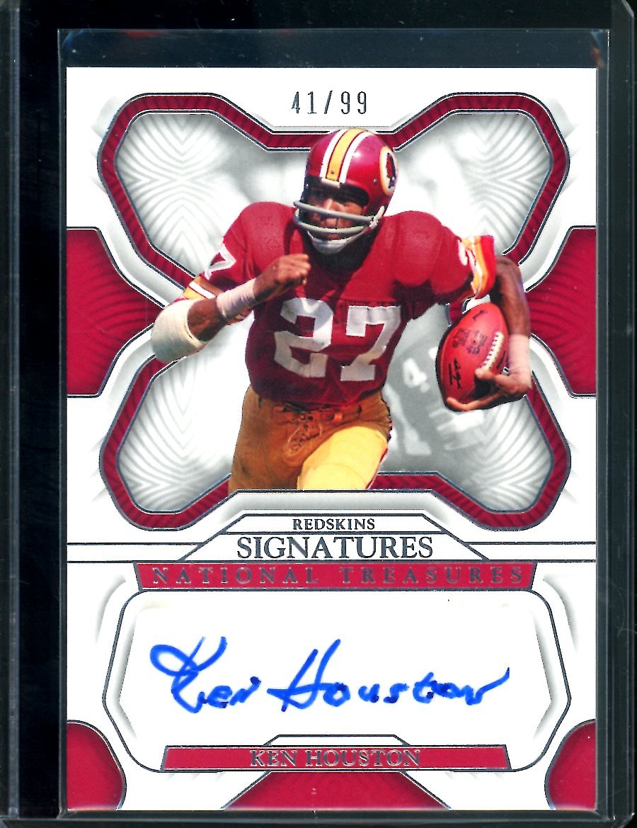 2022 Panini National Treasures Ken Houston Signatures Auto /99 Redskins