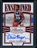 2022/23 Panini Flawless David Thompson Enshrined Auto Red /15 Nuggets