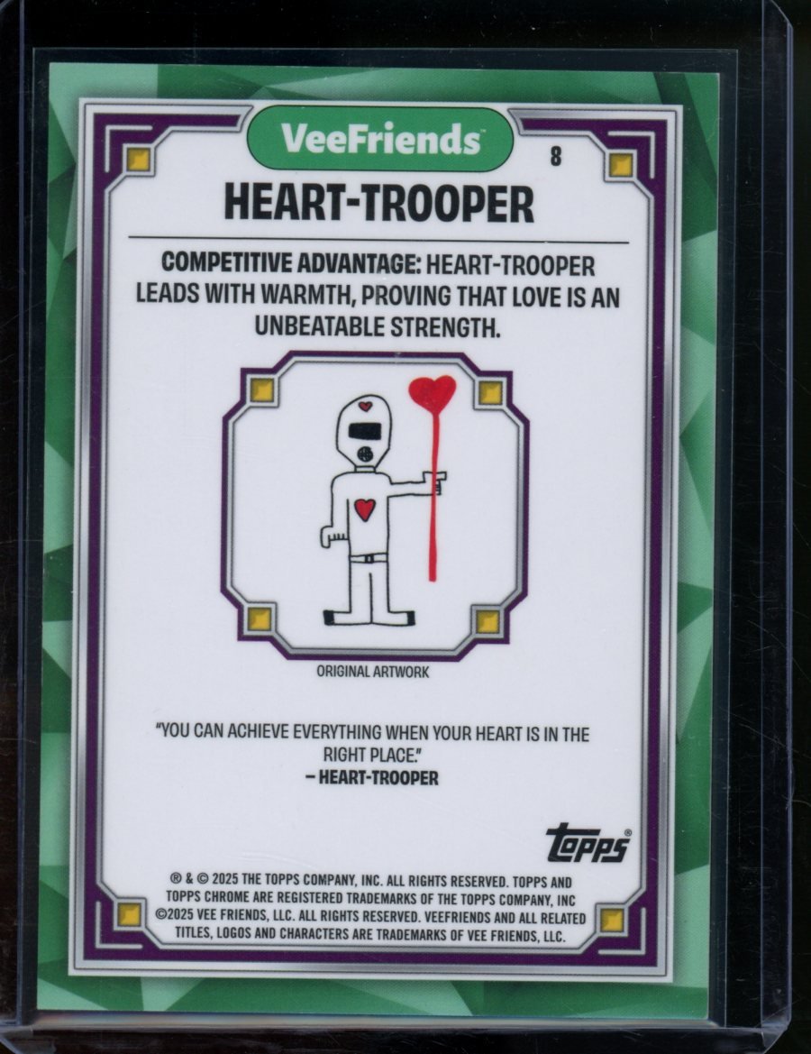 2025 Topps VeeFriends Chrome Heart-Trooper First Chrome Gold /50