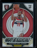 2024 Panini Totally Certified Alexandre Sarr On Target Rookie Mirror /25 Wizards