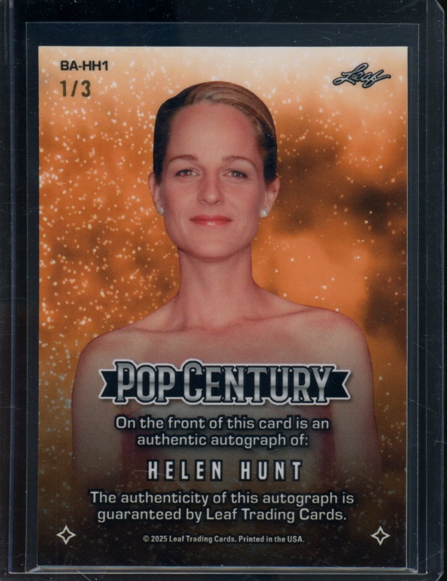 2025 Leaf Pop Century Helen Hunt Auto Red Cracked Ice /3