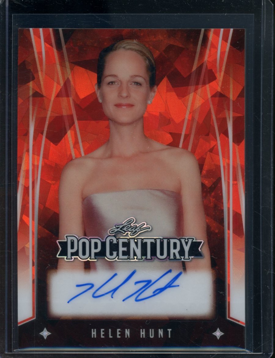 2025 Leaf Pop Century Helen Hunt Auto Red Cracked Ice /3