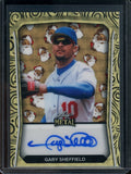 2024 Leaf Metal Holiday Gary Sheffield Auto Santa Claus Gold Super Prismatic 1/1 Dodgers