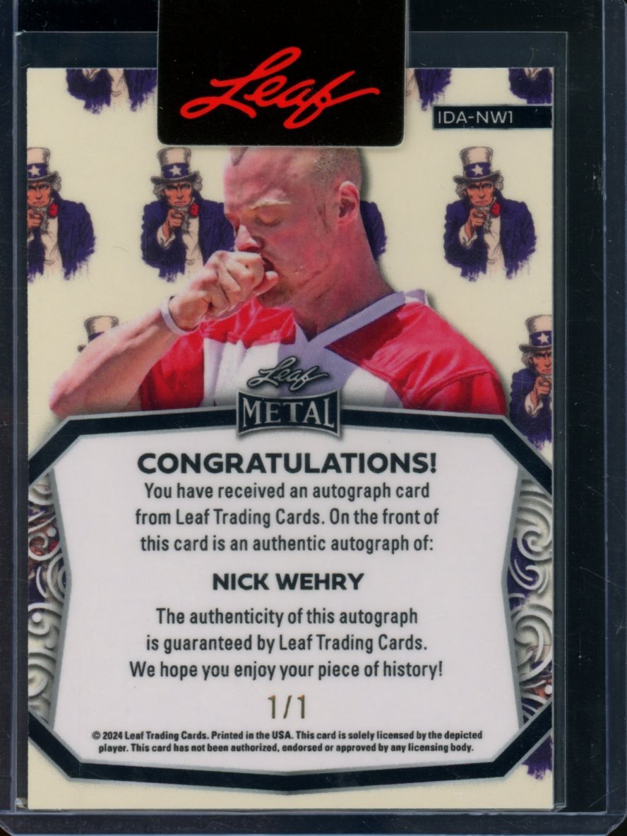 2024 Leaf Independence Day Nick Wehry Auto Uncle Sam 1/1