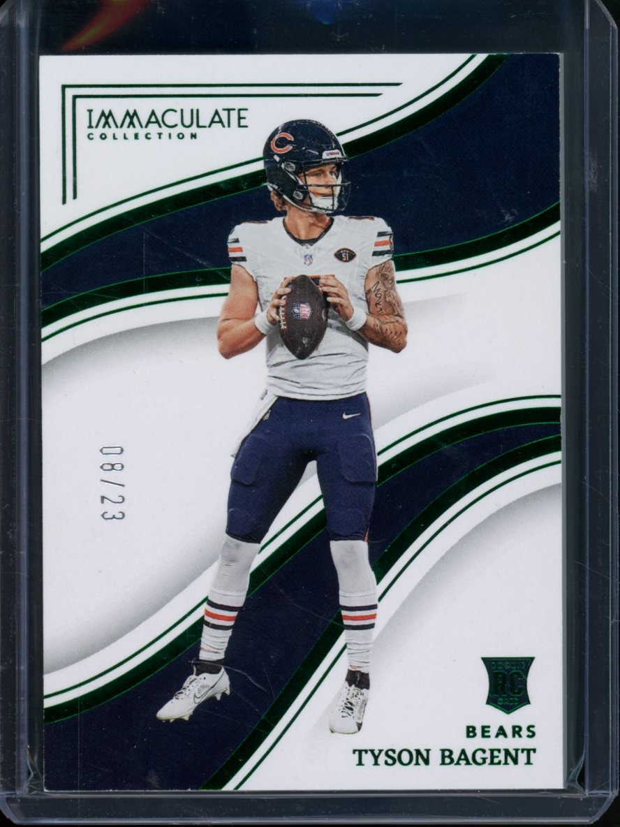 2023 Panini Immaculate Tyson Bagent Rookie Green /23 Bears