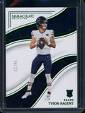 2023 Panini Immaculate Tyson Bagent Rookie Green /23 Bears