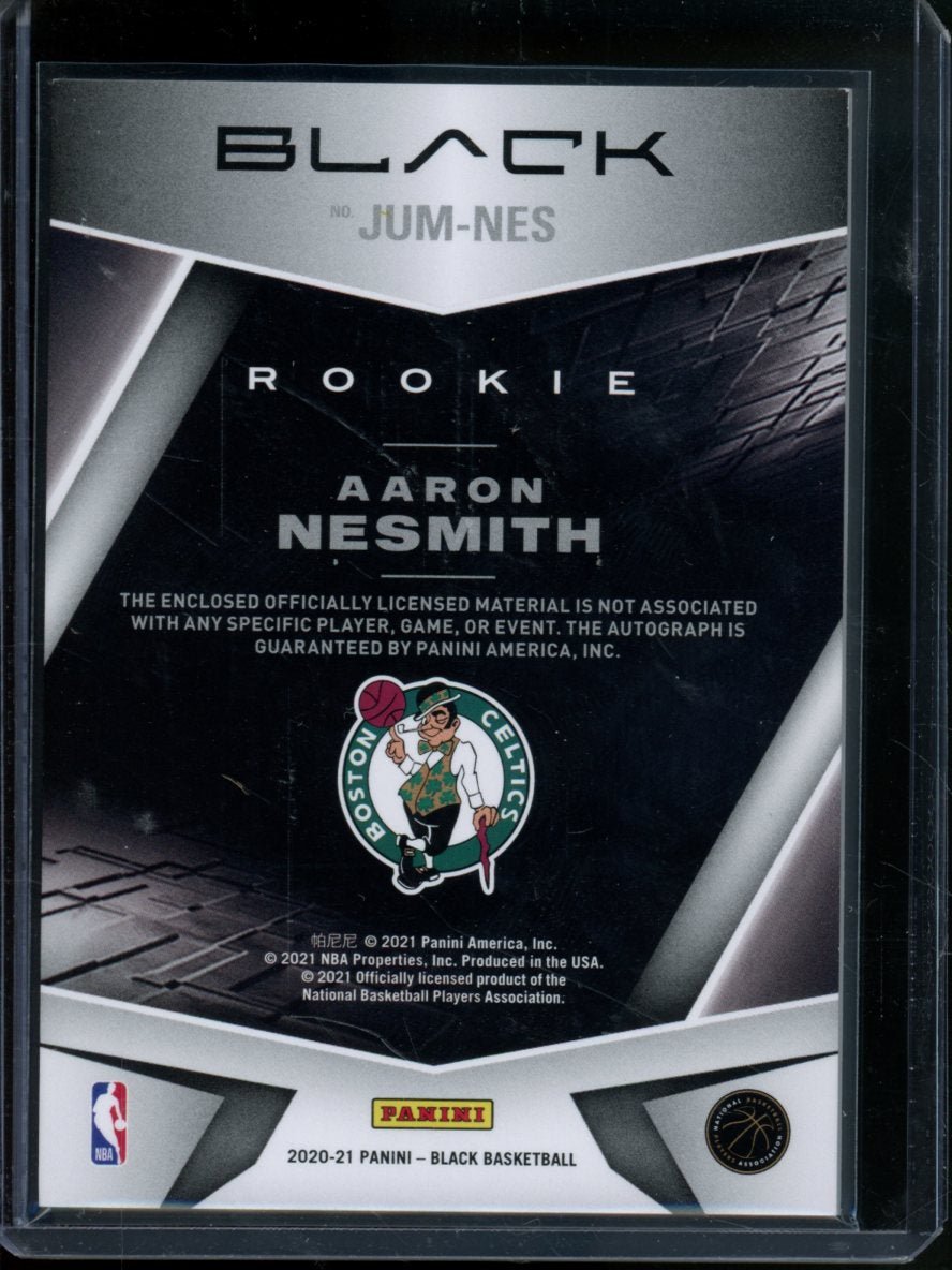 2020 Panini Black Aaron Nesmith Rookie Patch Auto /20 Celtics