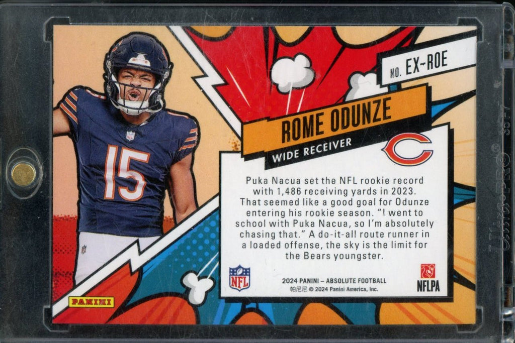 2024 Panini Absolute Rome Odunze Explosive Rookie SSP Bears