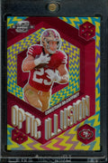 2024 Panini Contenders Optic Christian McCaffrey Optic Illusion SSP Gold /10 49ers