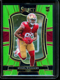 2025 Panini Select Mykel Williams Rookie Green /49 49ers