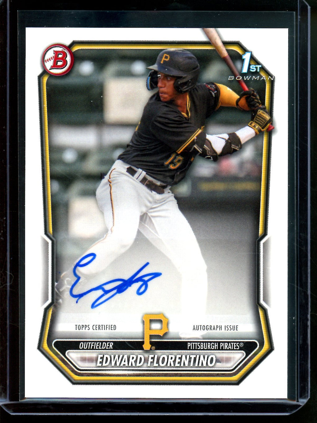 2026 Bowman Edward Florentino 1st Autograph Paper Pirates