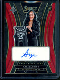 2025 Panini WNBA Select Aaliyah Nye Draft Selections Autograph Red /99 Aces