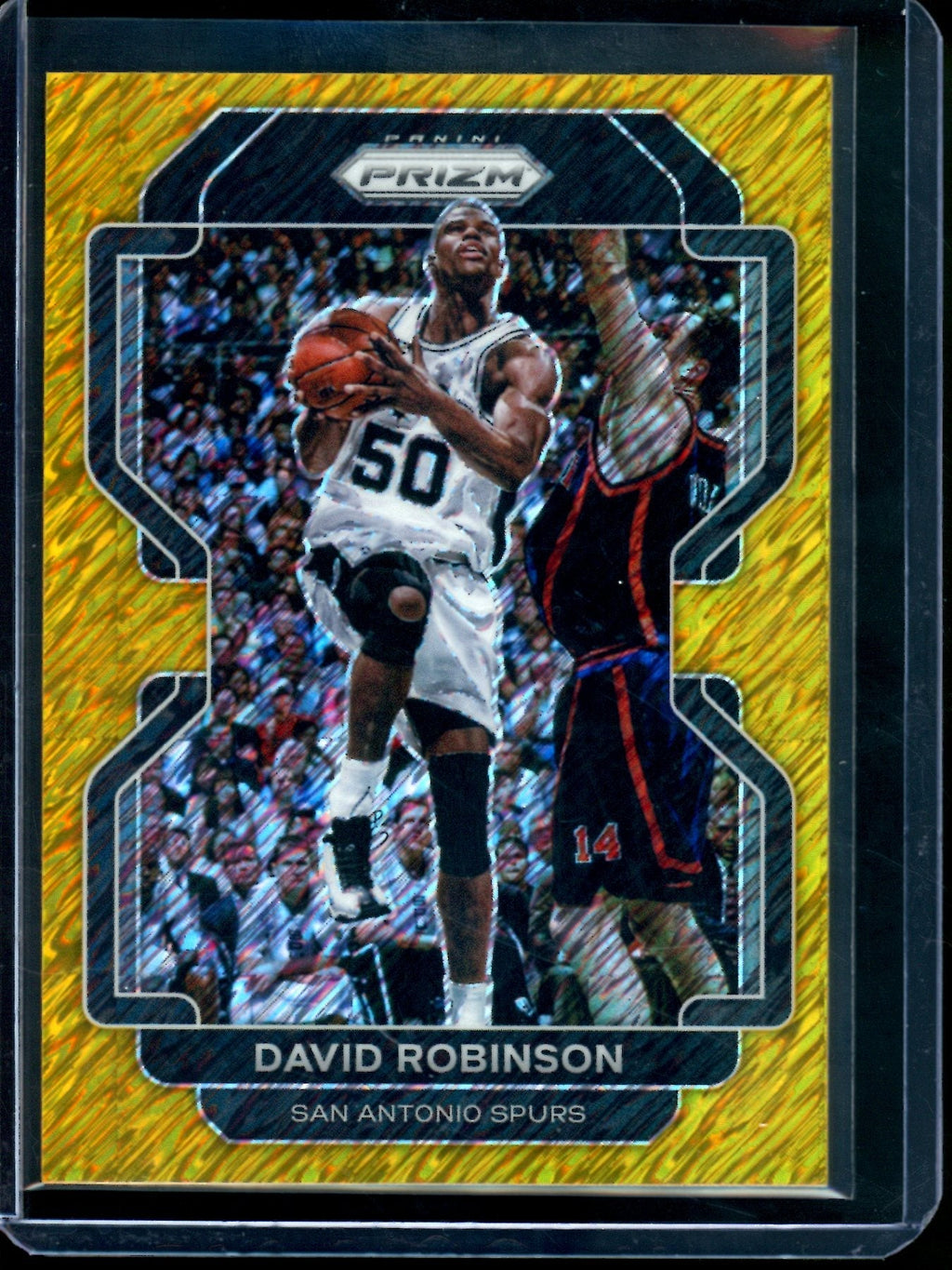 2021 Panini Prizm David Robinson Gold Shimmer /10 Spurs