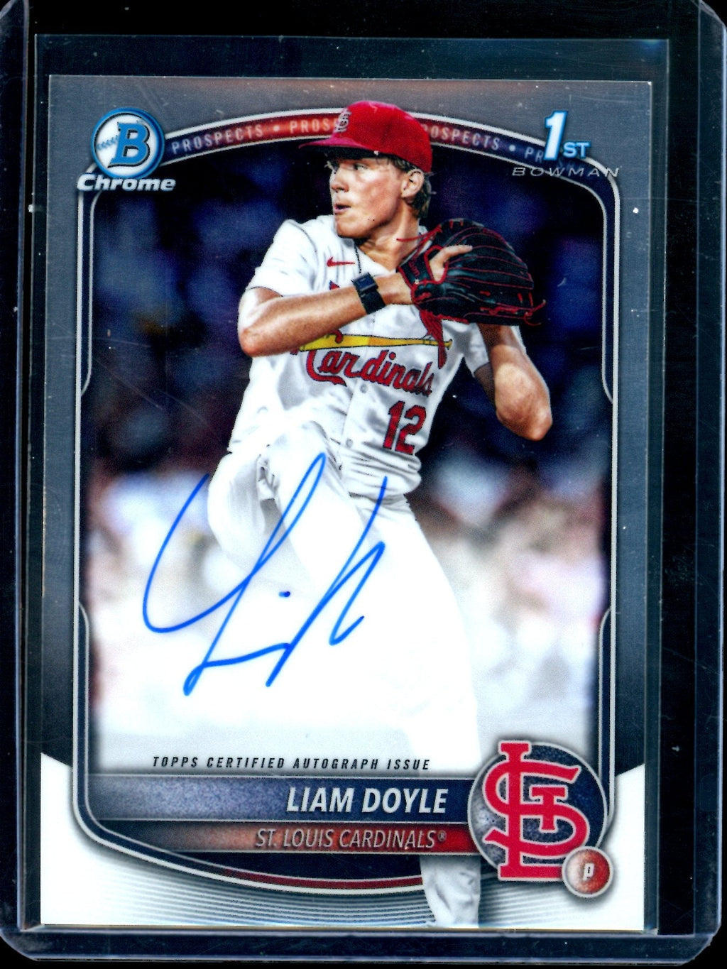 2025 Bowman Chrome Liam Doyle 1st Autograph Cardinals
