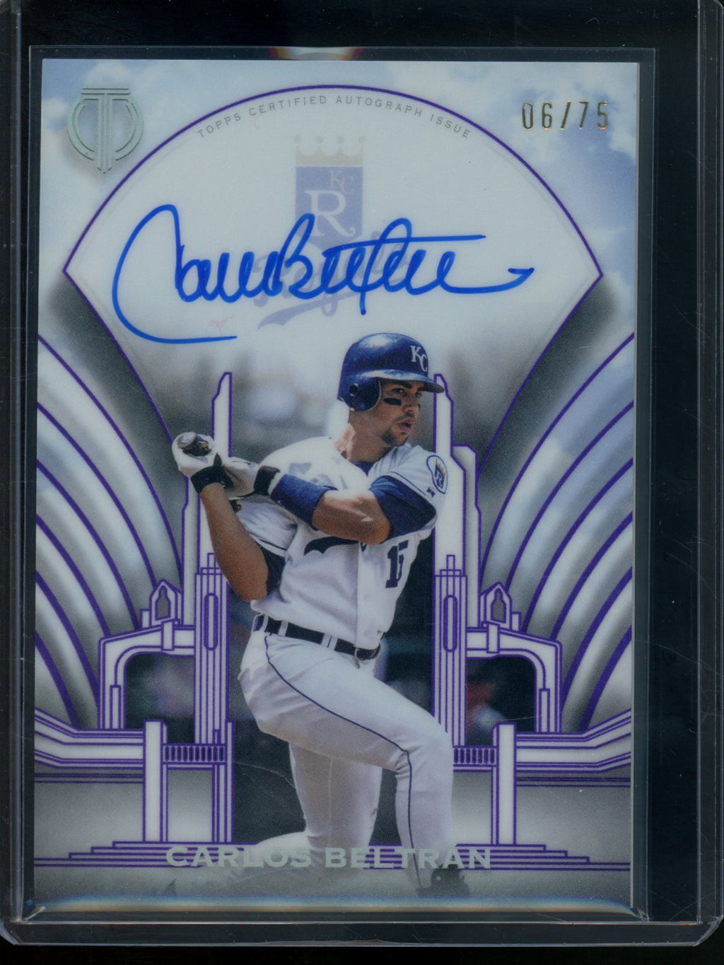 2026 Topps Tribute Carlos Beltran Crest Calligraphy Autograph /75 Royals