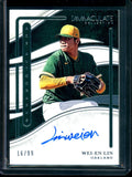 2026 Panini Immaculate Wei-En Lin Ace Autographs /99 Athletics