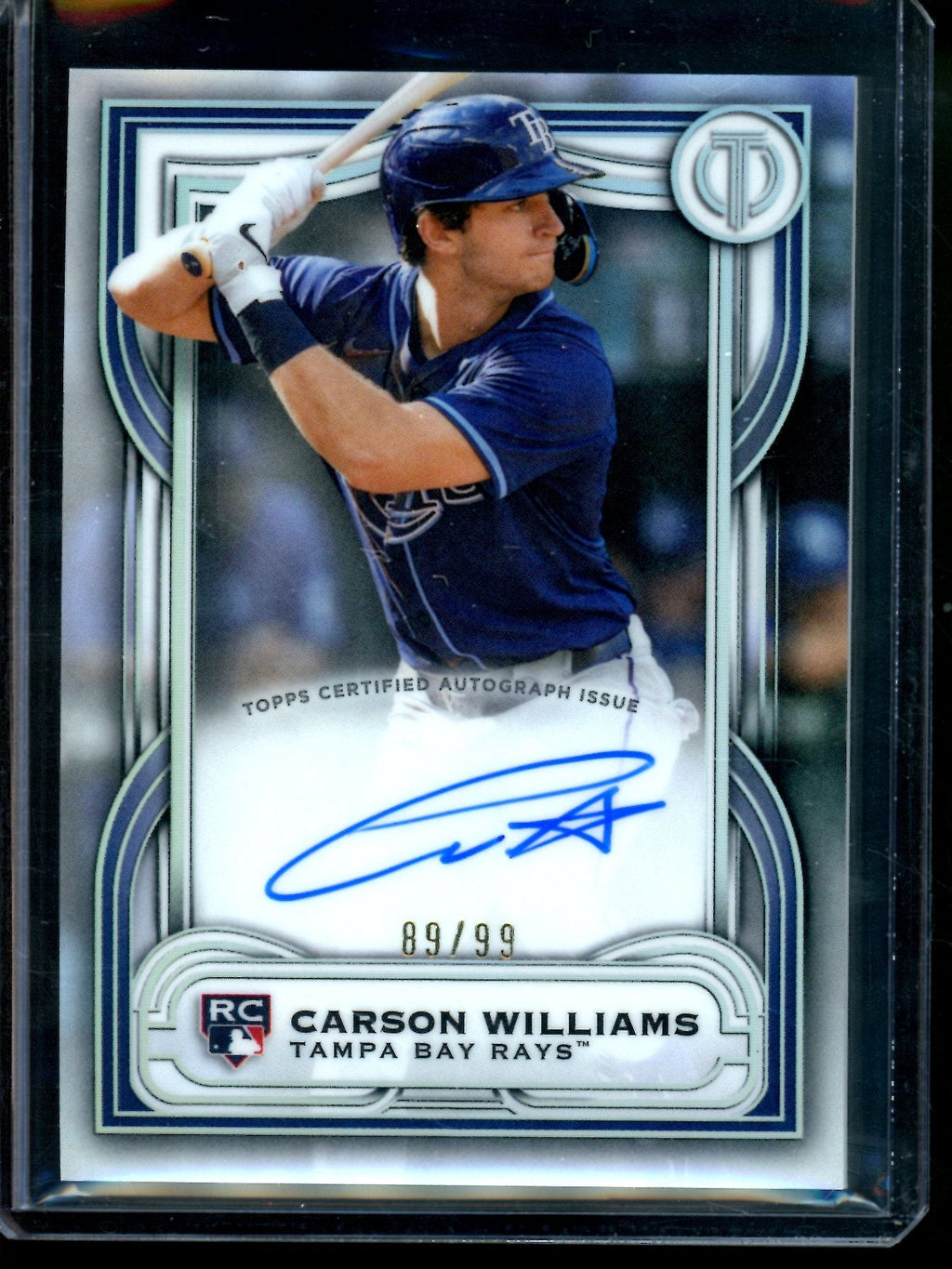 2026 Topps Tribute Carson Williams Rookie Autograph /99 Rays