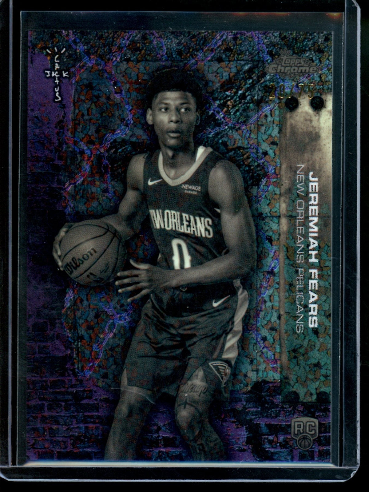2026 Topps Cactus Jack Chrome Jeremiah Fears Rookie Mini Diamond /75