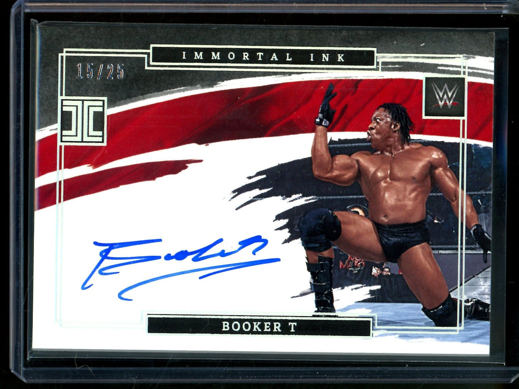 2022 Panini Impeccable Booker T Immortal Ink Autograph /25