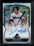 2023 Bowman Chrome Jacob Berry 1st Sparkle Refractor Autograph /299 Marlins