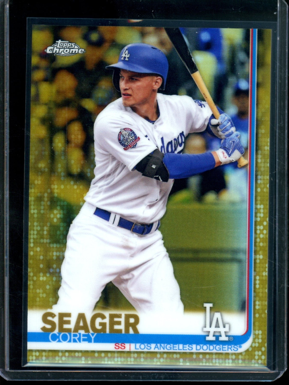 2019 Topps Chrome Corey Seager Gold Refractor /50 Dodgers