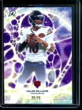 2026 Topps Resurgence Caleb Williams Protonyx Purple Refractor /75 Bears