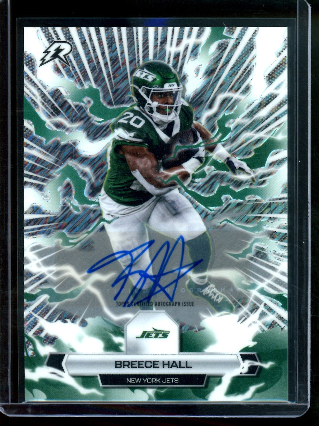 2026 Topps Resurgence Breece Hall Shimmer Autograph Jets
