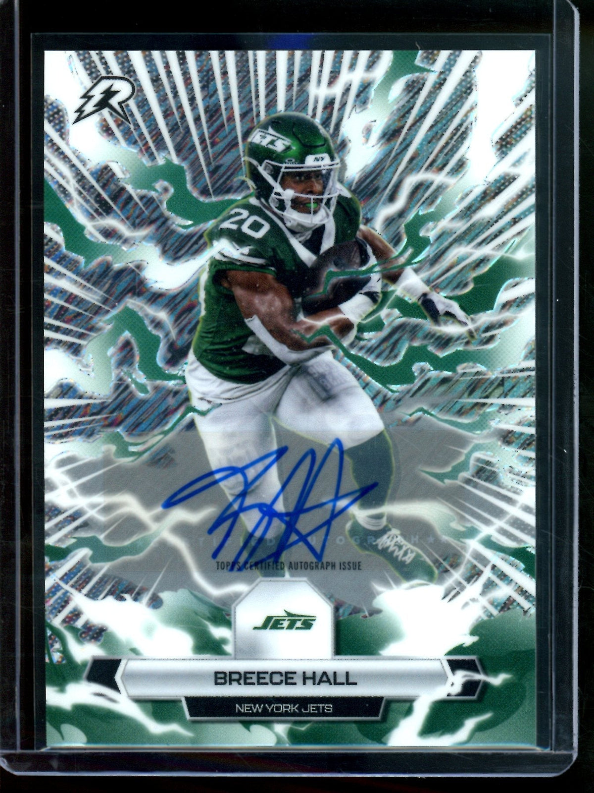 2026 Topps Resurgence Breece Hall Shimmer Autograph Jets