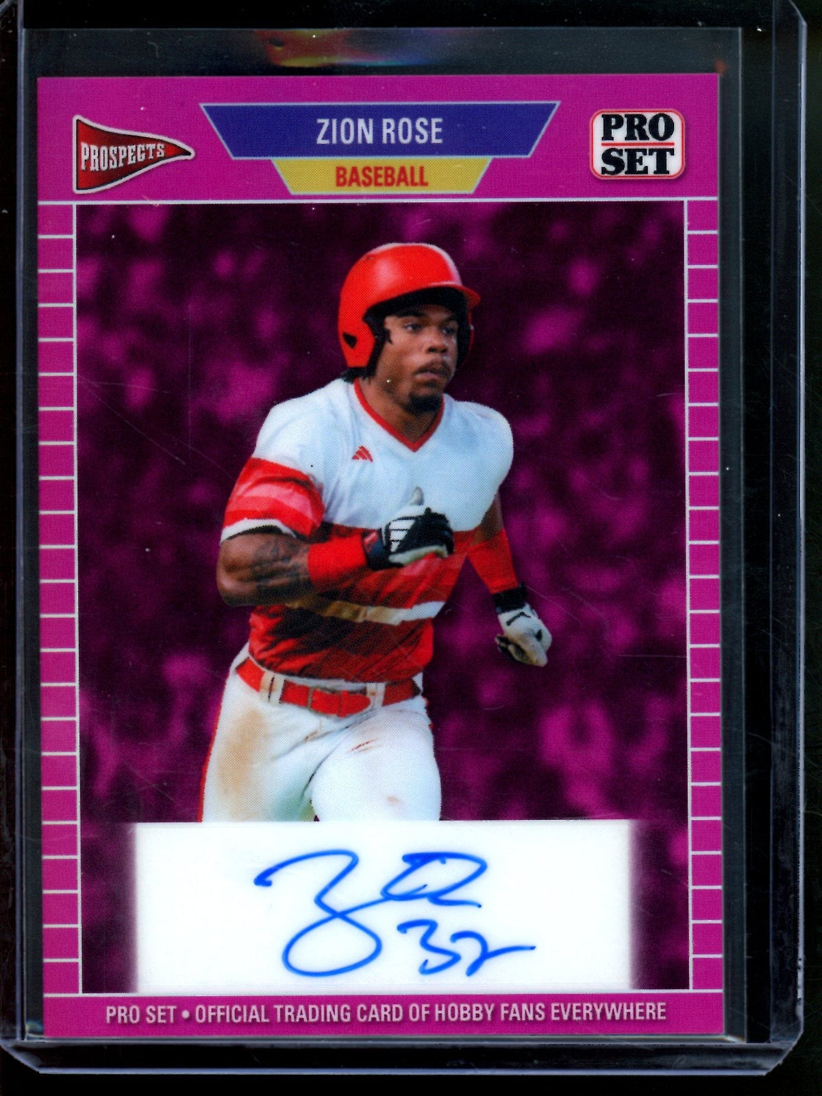 2026 Leaf Pro Set Zion Rose Autograph Pink /7 Royals