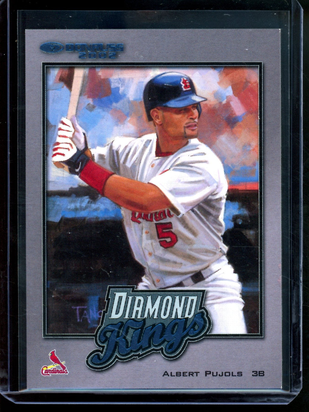 2002 Panini Donruss Albert Pujols Diamond Kings /2500 Cardinals