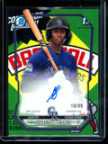 2026 Bowman Chrome Sebastian Blanco 1st Packfractor Autograph /89 Rockies